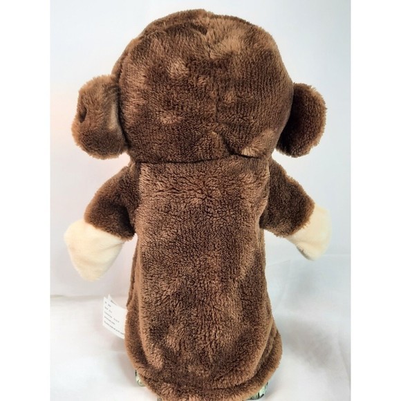 KellyToy Monkey Puppet Large Sparkle Eyes Plush 11" Stuffed Animal - Picture 3 of 9
